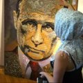 Ukrainietės sukurtas V. Putino portretas - iš 5 tūkst. skirtingų šovinių gilzių
