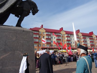 Открытие памятника Гедиминасу в Лиде
