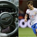 Rusų futbolo žvaigždė Maskvos centre su „Bentley“ surengė lenktynes