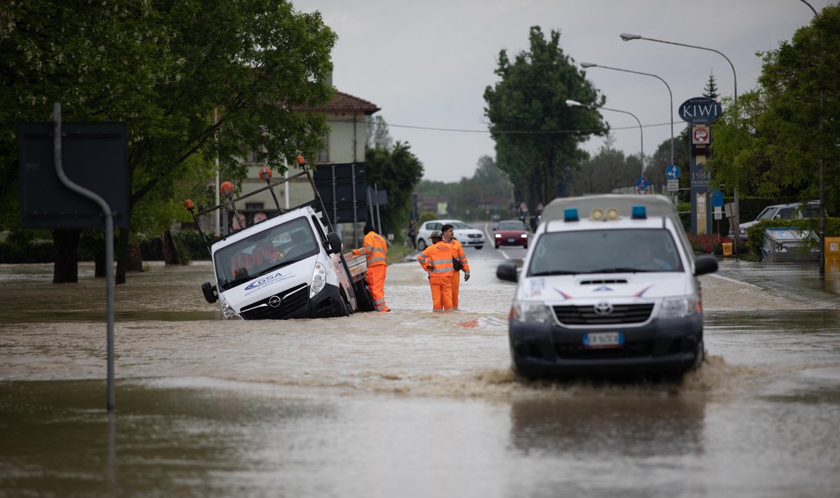 Šiaurės Italiją siaubia potvyniai