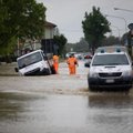 Šiaurės Italiją siaubia potvyniai, du žmonės žuvo, šimtai buvo evakuoti