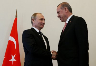 Vladimiras Putinas priėmė Recepą Tayyipą Erdoganą