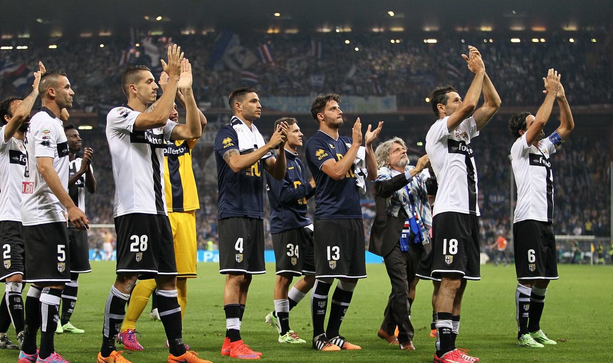 "Parma" futbolininkai atsisveikina su gerbėjais