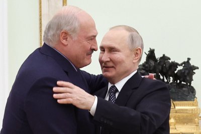 А. Лукашенко и В. Путин