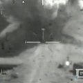 Iš JAV sraigtasparnio užfiksuotas savadarbio užtaiso sprogimas Afganistane