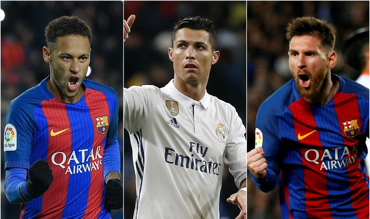 Neymaras, Cristiano Ronaldo, Lionelis Messi