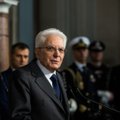 Italijos prezidentas pasiūlė formuoti neutralią vyriausybę