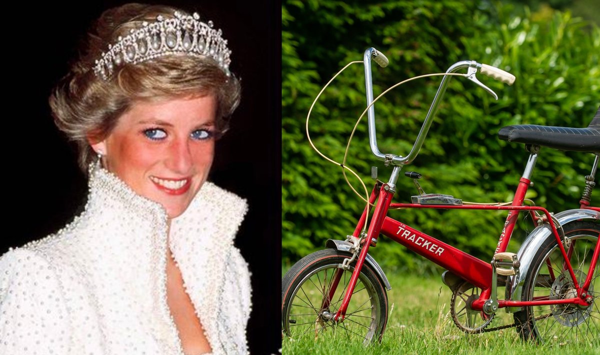 Princesė Diana ir jos dviratis