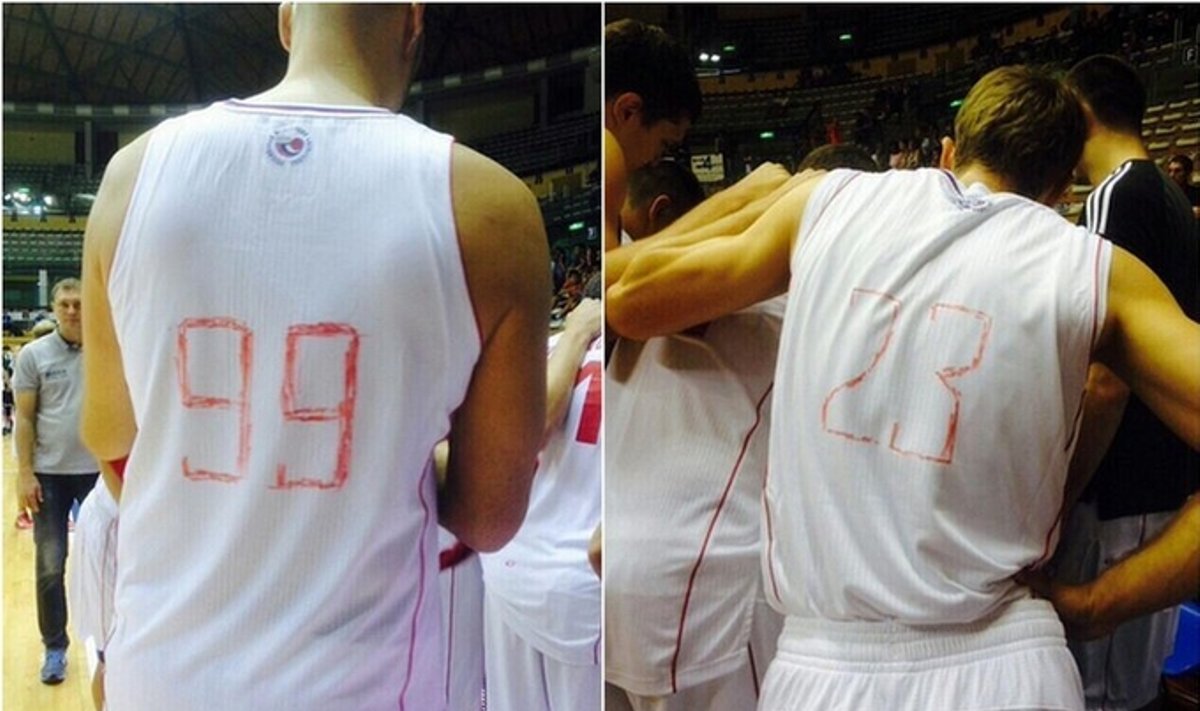 Rusijos krepšininkų marškinėlių numeriai...