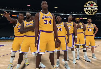 Visų laikų "Lakers" geriausieji (NBA 2K18 kadras)