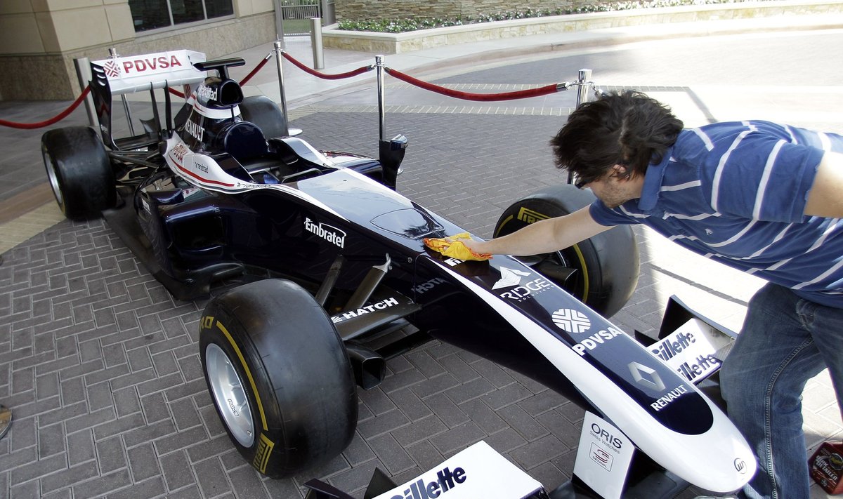 "Williams" automobilis šalia naujos Ostino trasos JAV
