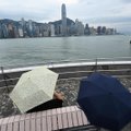 Honkonge paskelbtas pavojus dėl artėjančios smarkios audros