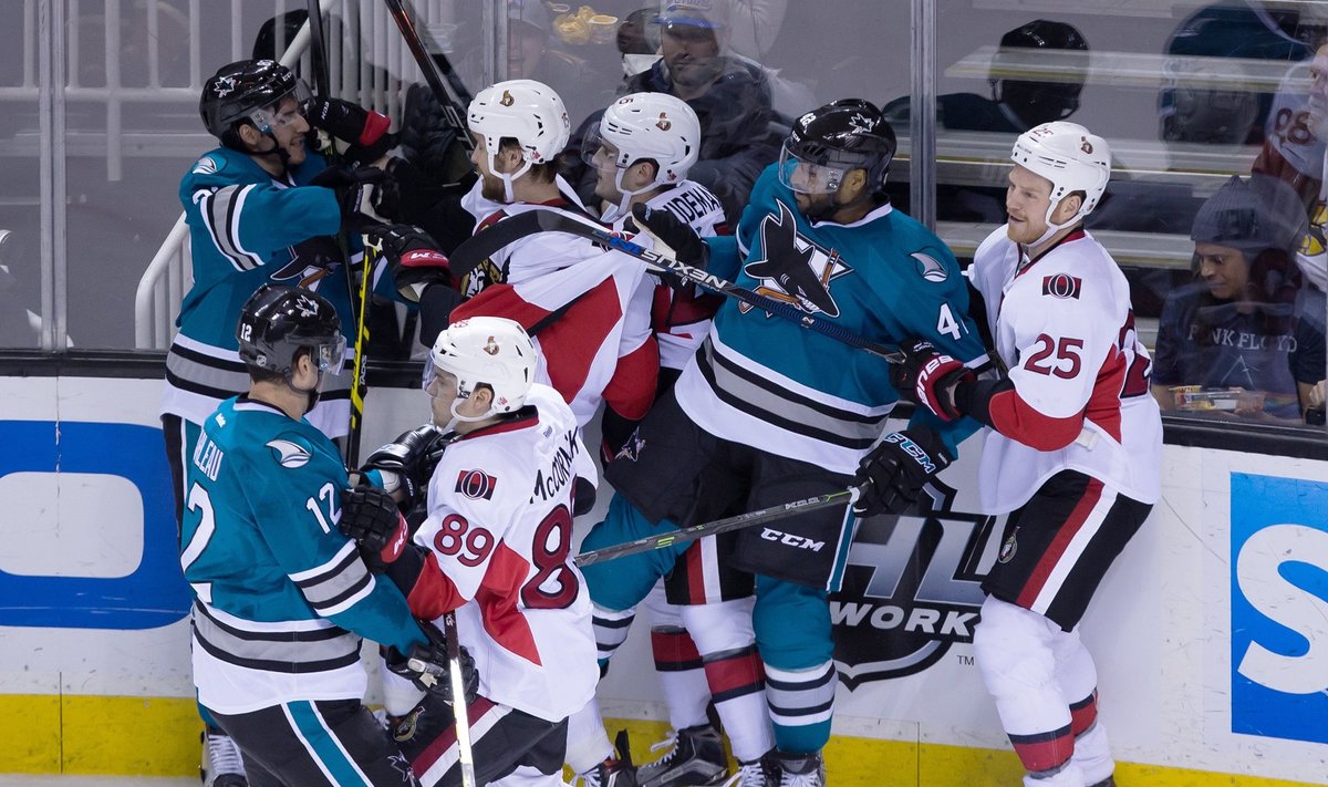 NHL: "Sharks" - "Senators" rungtynės