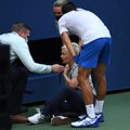 Teisėją sužeidęs Džokovičius diskvalifikuotas iš „US Open“ turnyro