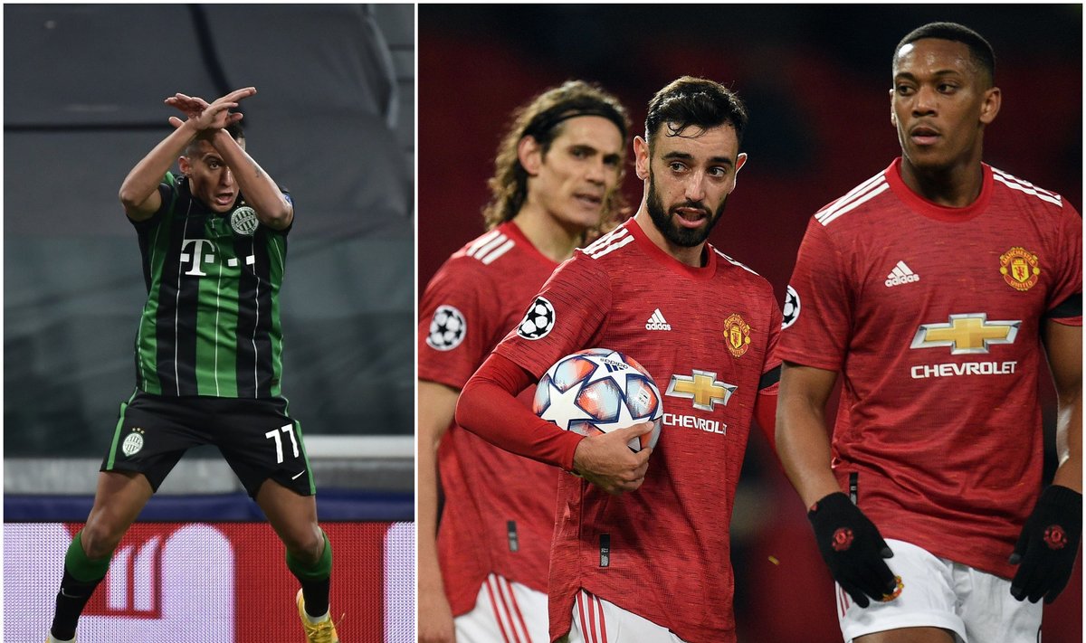 Čempionų lyga: vengrų akibrokštas prieš Ronaldo gražus „Man United“ lyderio gestas ir Haalando spindesys