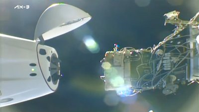 Ax-3 komanda išskrido namo į Žemę. Atsijungimas nuo TKS. Axiom Space/NASA nuotr.