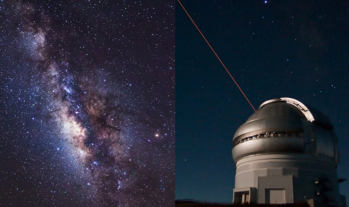 Gemini South observatorija užfiksavo struktūras už Paukščių Tako. NASA/ESA/AURA/Shutterstock nuotr.