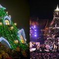 Vilnius and Kaunas light Christmas trees