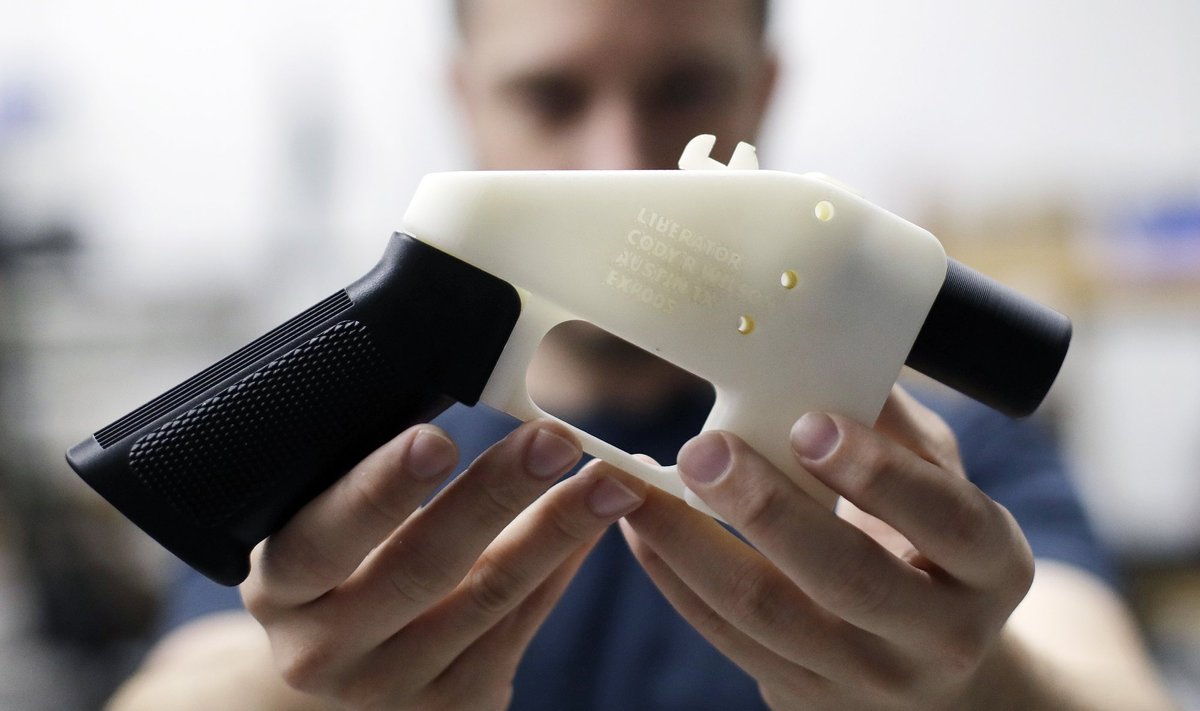 3D spausdintuvu pagaminti ginklai
