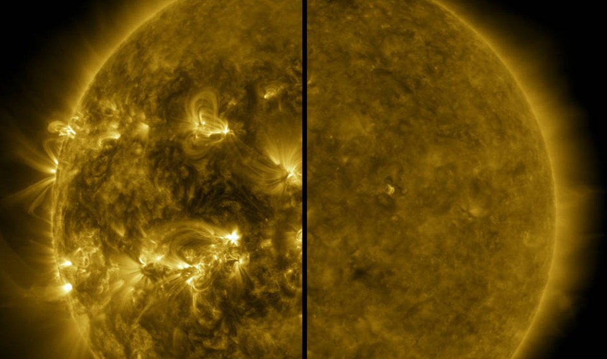 Saulės dėmės. NASA/Scanpix nuotr.