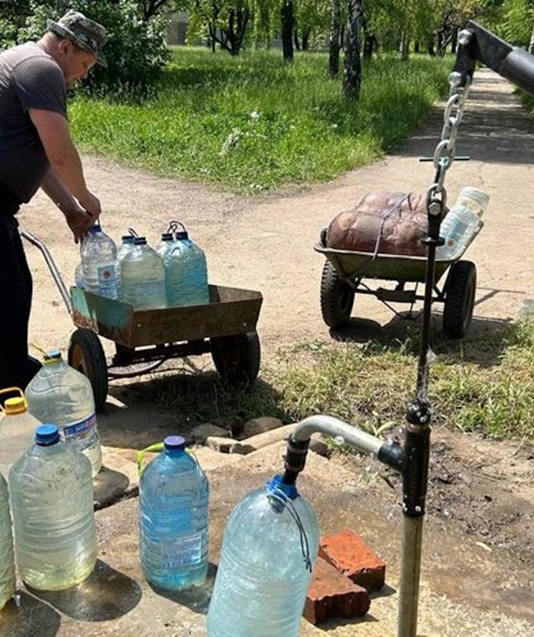 Vanduo okupuotose Ukrainos teritorijose