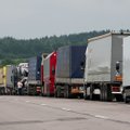 На границе Литвы и Беларуси – очереди грузовиков