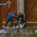 San Paule nufilmuotas kruvinas susišaudymas ant katedros laiptų