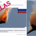 Praneša apie Rusijos numuštą savo pačių naikintuvą naudodami seną nuotrauką: ji nėra susijusi su karu Ukrainoje