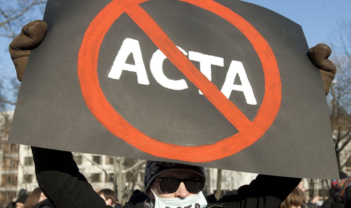 Protesto akcija prieš ACTA