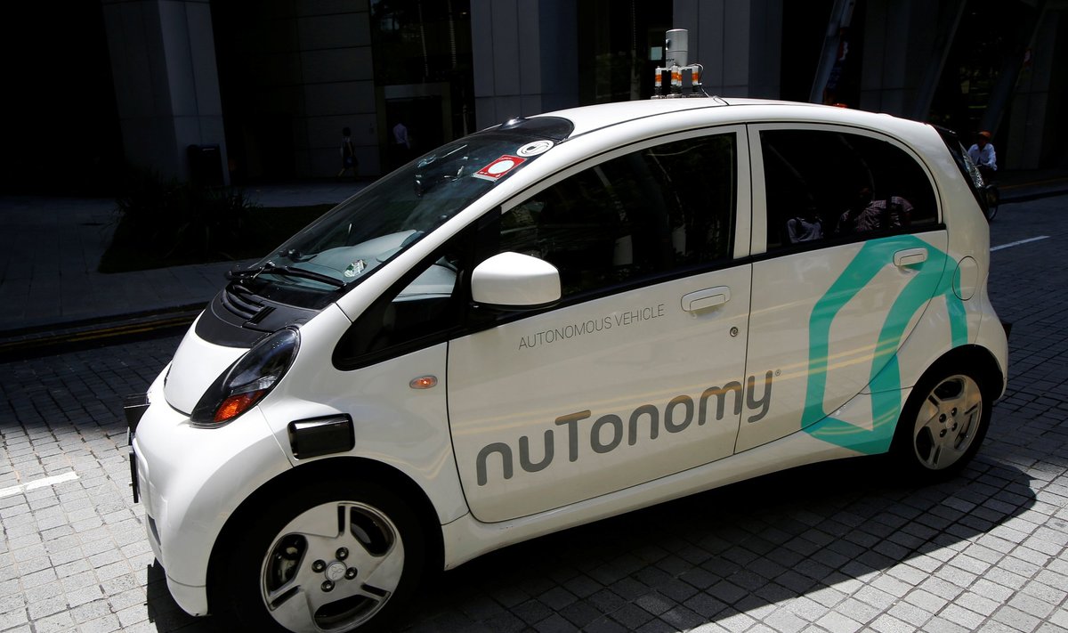 Singapūre išbandomas "nuTonomy" autonomiškas taksi automobilis