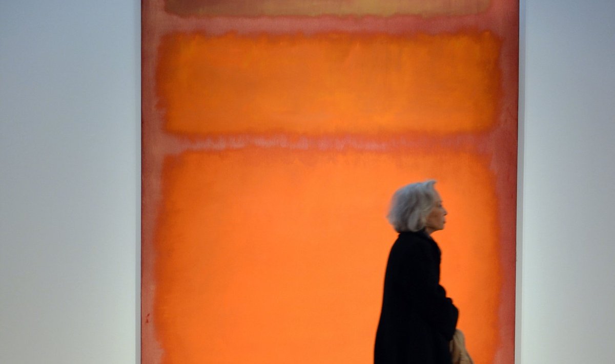 Marko Rothko paveikslas "Oranžinė, raudona, geltona"
