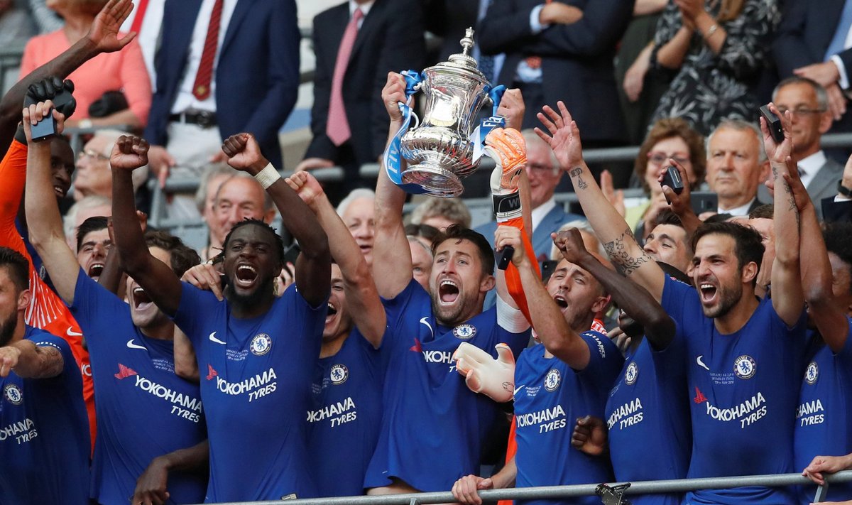 Londono Chelsea triumfas FA taurės finale