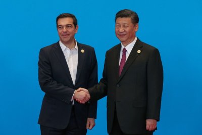Aleksis Cipras susitinka su Xi Jinpingu