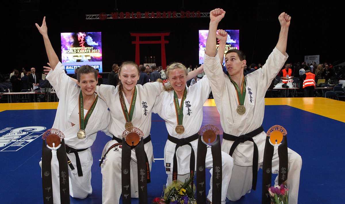 Pasaulio kiokušin karatė čempionate lietuviai pelnė keturis medalius