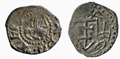 LDK. Jogaila. Denaras. Apie 1387–1388 (arch. E. Ožalas)