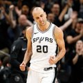NBA naktis: Ginobili atvedė „Spurs“ į atkrintamąsias, vietą aštuntuke užsitikrino ir „Thunder“