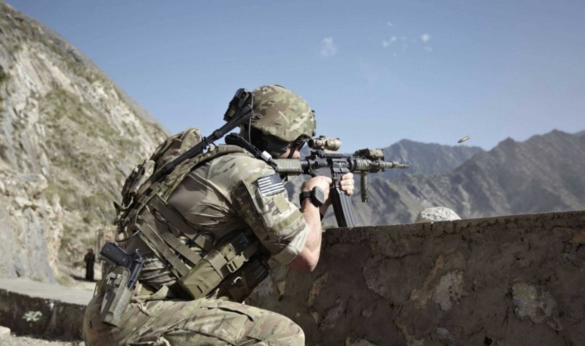JAV karys kovoja su "Haqqani" teroristais