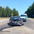 Švenčionių rajone – „Audi“ kaktomuša su sunkvežimiu, nukentėjo 3 žmonės
