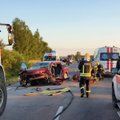 Žiauri avarija Vilniaus rajone: žuvo moteris, šeši žmonės sužaloti