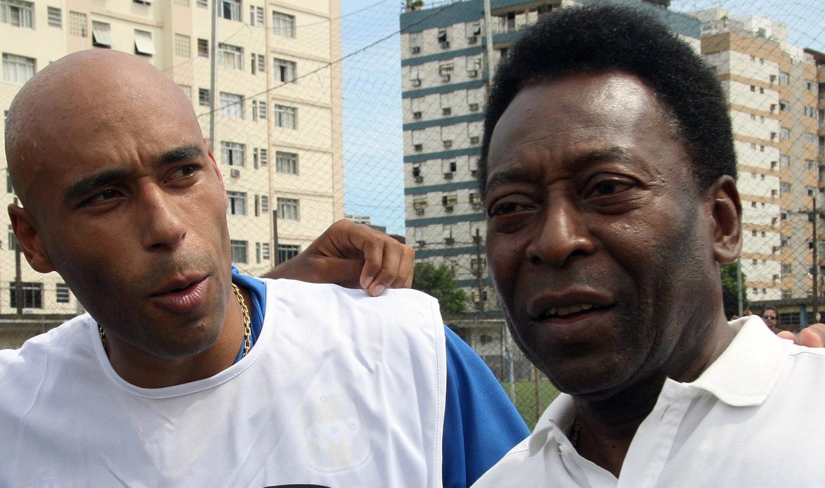 Edinho su tėvu Pele