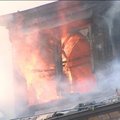 Užupyje degė pastatas, kuriame įsikūręs restoranas „Torres“