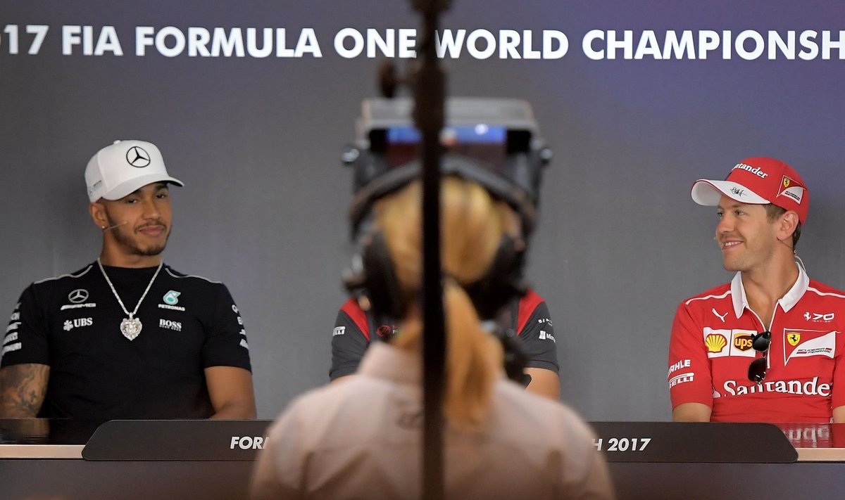 Lewisas Hamiltonas ir Sebastianas Vettelis