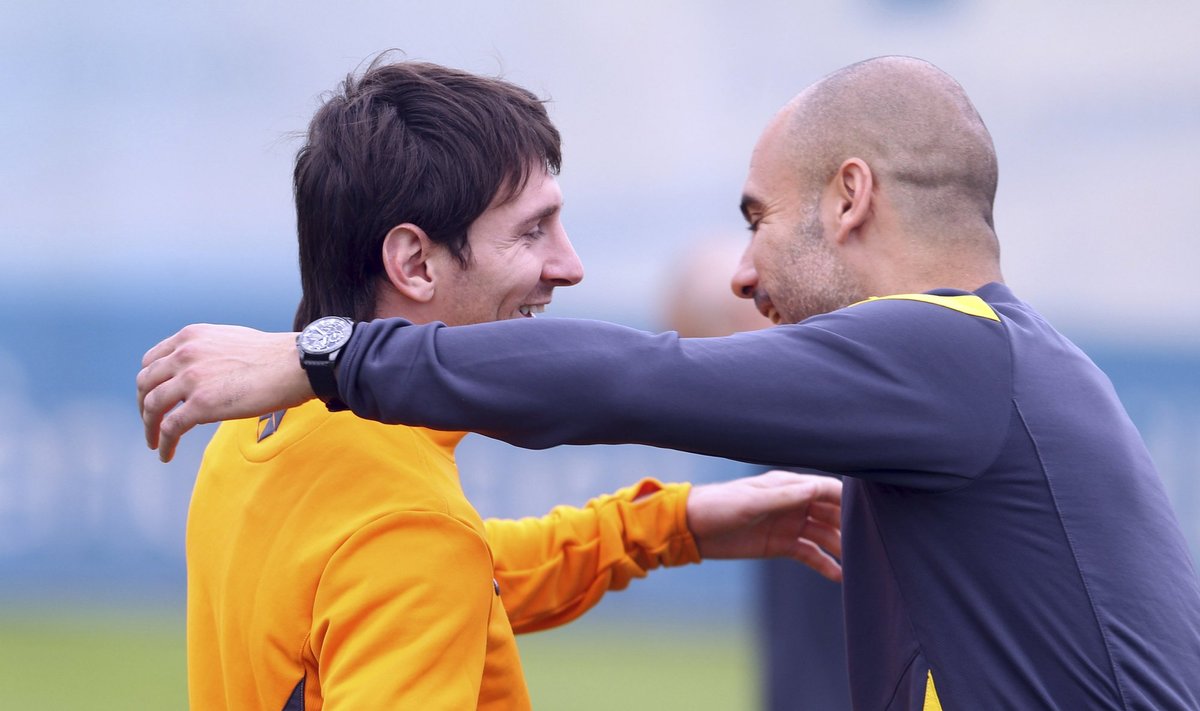 Lionelis Messi ir Josepas Guardiola