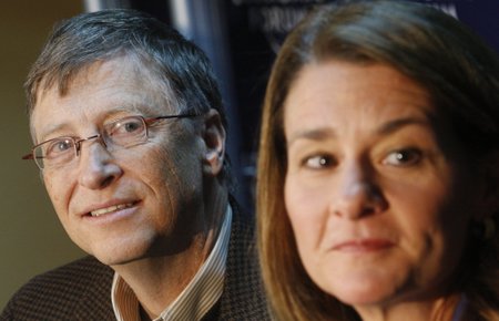 Billas Gatesas ir jo žmona Melinda