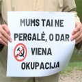 Пикет у посольства России в Литве: "конец войны принес нам оккупацию"