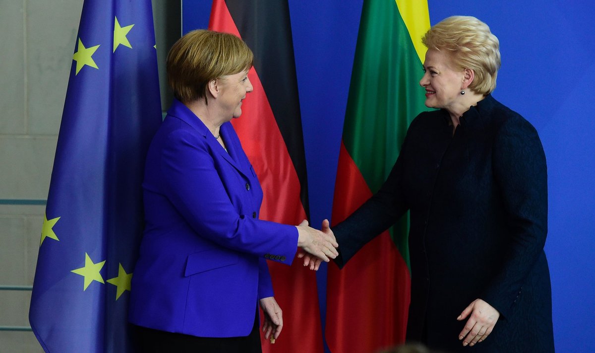 Grybauskaitės and Merkel
