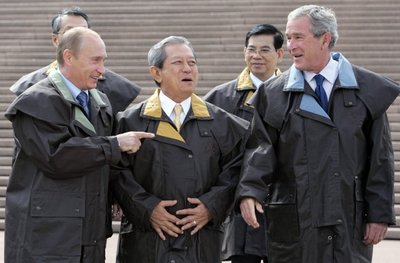 APEC 2007 m. Australija, G. Bushas, S. Chulanont  ir V. Putinas