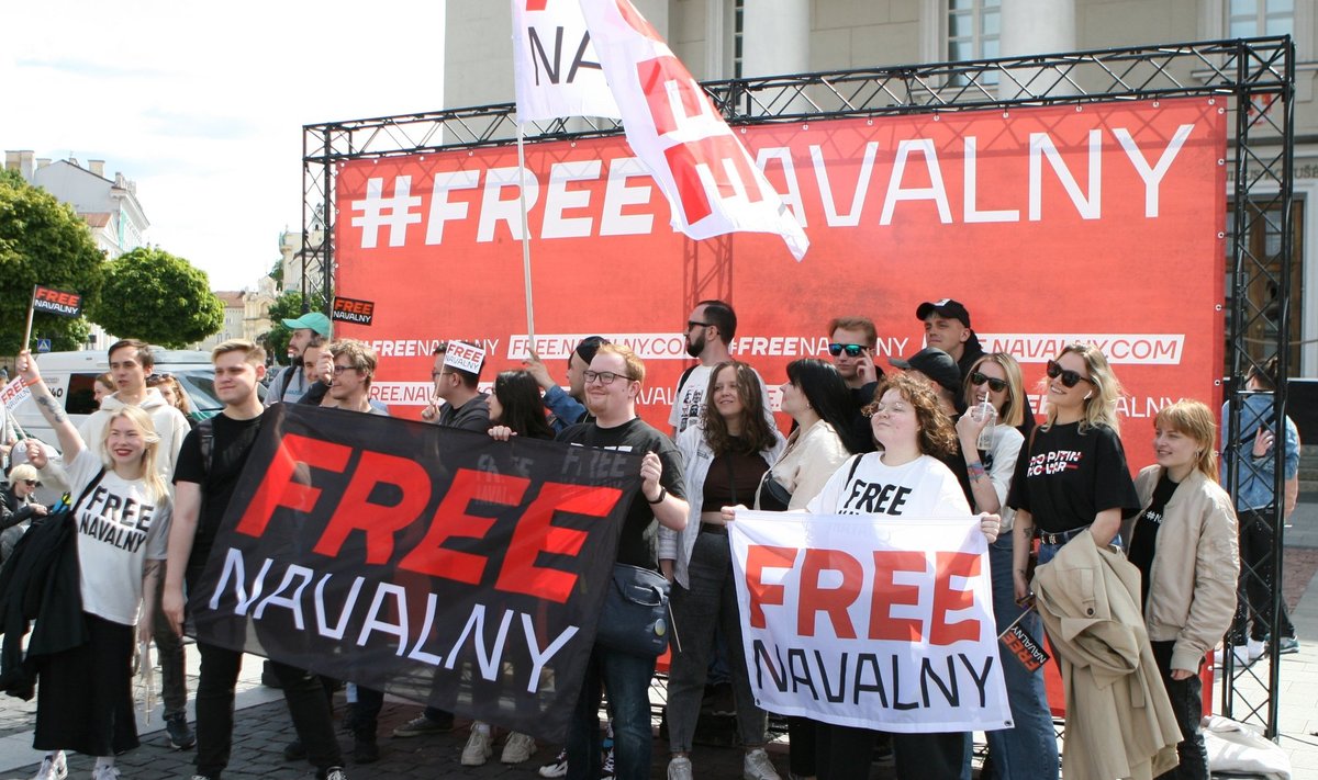 Aleksejaus Navalno gimtadienio demonstracija Vilniuje