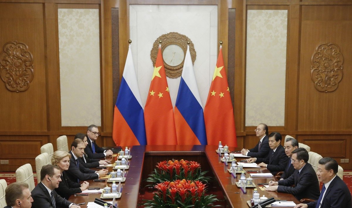 Rusijos ir Kinijos premjerų susitikimas