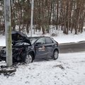 Vilniuje sudaužytas dar vienas „CityBee“ automobilis, užsieniečiai dingo